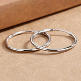 S925 Sterling Silver Oversize 70mm Hoop Earrings for Women