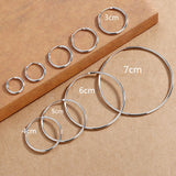 S925 Sterling Silver Oversize 70mm Hoop Earrings for Women