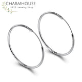 S925 Sterling Silver Oversize 70mm Hoop Earrings for Women