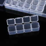 Adjustable 56 Grids Plastic Storage Box for Nail Rhinestone Jewelry