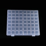 Adjustable 56 Grids Plastic Storage Box for Nail Rhinestone Jewelry