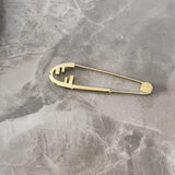 Oversize Safety Pin Brooch Winter Jewelry