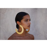 Geometric Hoop Earrings, African Inspired, Custom Large Earrings