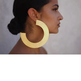 Geometric Hoop Earrings, African Inspired, Custom Large Earrings