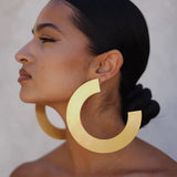 Geometric Hoop Earrings, African Inspired, Custom Large Earrings