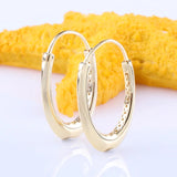 Oversized Oval Pan Earrings in 925 Sterling Silver