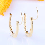 Oversized Oval Pan Earrings in 925 Sterling Silver