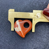 Natural Hematite Pendant 30-62mm Peach Heart Edge Hole DIY Necklace