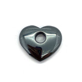 Natural Hematite Pendant 30-62mm Peach Heart Edge Hole DIY Necklace