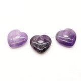 3 Pcs Tiger Eye Stone Heart Pendant 30mm DIY Necklace Accessory
