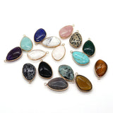 3 Pcs Turquoise-spotted Stone Pendant 21-35mm Crystal DIY Necklace Accessories