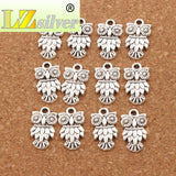 Owl Bird Spacer Charm Beads 35pcs Tibetan Silver Jewelry Finding