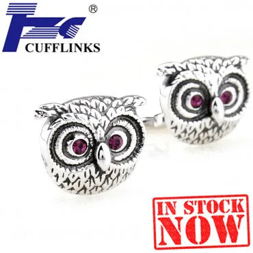 Owl Cufflink Cuff Link 2 Pairs - Promotion