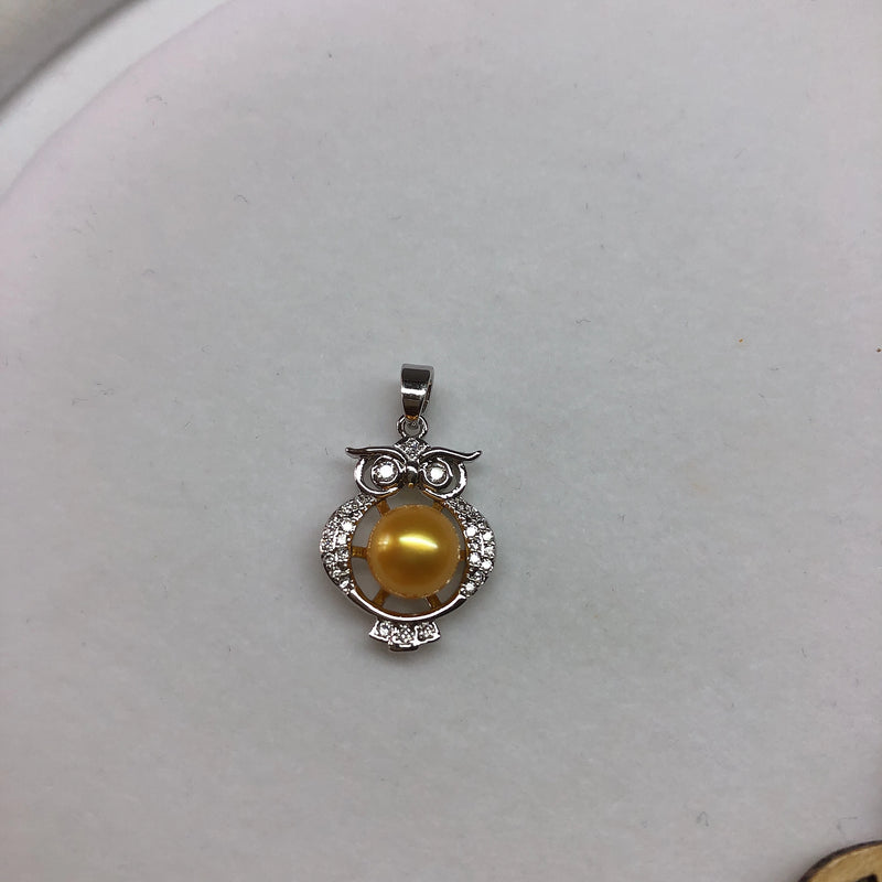 Owl Pendant Base Mount Findings for Jewelry