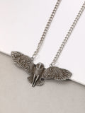 Owl Night Walk Moon Forest Pendant Necklace