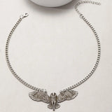 Owl Night Walk Moon Forest Pendant Necklace