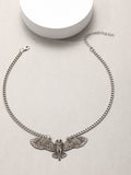 Owl Night Walk Moon Forest Pendant Necklace
