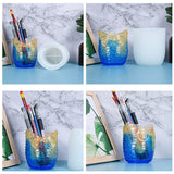 Owl Pen Holder Resin Mold DIY Crafts Jewelry Storage Desk Organizer Silicone