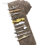 Sea Horse Axes Sword Scissors Fish Tie Bar Male Necktie Clasp Gift