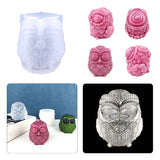 Owl-Shaped Candle Silicone Mold DIY Craft Tool