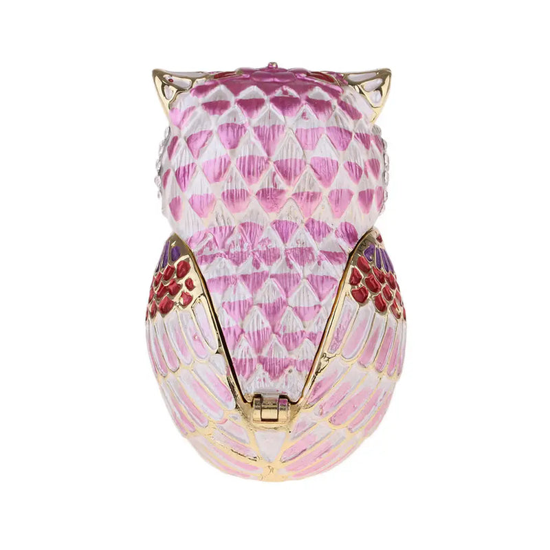 Owl Trinket Box Earring Ring Storage Wedding Jewelry Case