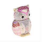 Owl Trinket Box Earring Ring Storage Wedding Jewelry Case
