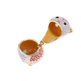 Owl Trinket Box Earring Ring Storage Wedding Jewelry Case
