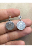 Oxidized Filigree Silver Earrings