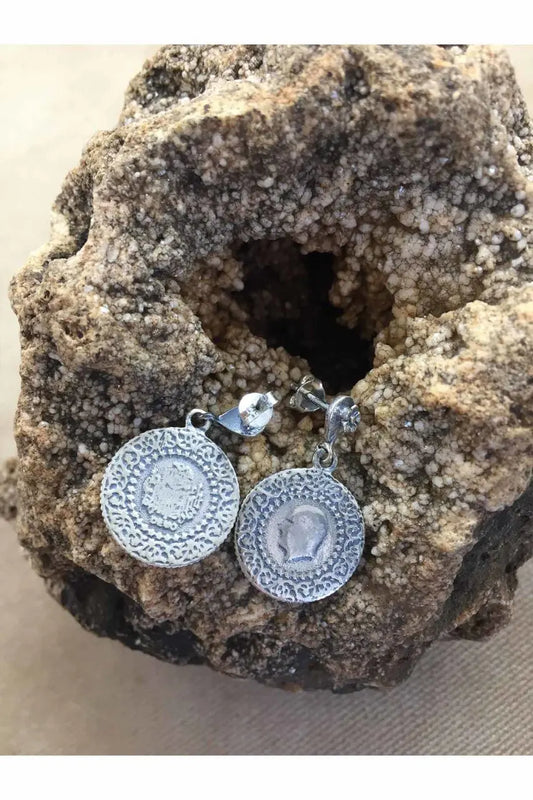 Oxidized Filigree Silver Earrings