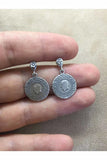 Oxidized Filigree Silver Earrings