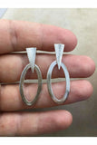 Oxidized Filigree Silver Wing Earrings