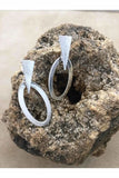 Oxidized Filigree Silver Wing Earrings