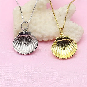 Oyster Shell Shape Pendant Base 10pcs/lot