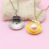 Oyster Shell Shape Pendant Base 10pcs/lot