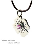 Stainless Steel Flower Bead Charm - Fits Bracelets - DIY Jewelry Making
