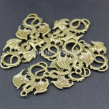 Ancient Bronze Alloy Dragon Pendant DIY Retro Jewelry