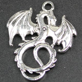 Ancient Bronze Alloy Dragon Pendant DIY Retro Jewelry