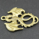 Ancient Bronze Alloy Dragon Pendant DIY Retro Jewelry