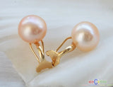 12MM Freshwater Pearl Clip Earring 14K