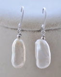 DENS Biwa Freshwater Pearl Dangle Earrings 925SC
