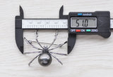 Elegant 16mm Shell Pearl Arachnid Brooch