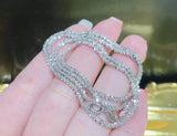 Sterling Silver Sparkling Sautoir Necklace Gift Chain