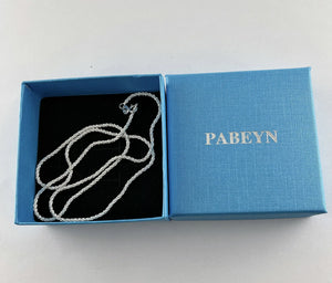 Sterling Silver Sparkling Sautoir Necklace Gift Chain