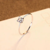 925 Sterling Silver CZ Rings for Women Wedding Band Dating Gift