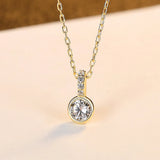 Sterling Silver Necklace Cubic Zirconia Jewelry Cz Pendant Women Hot Female Chai