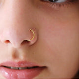 Delicate 925 Silver Nose Ring Hoop for Septum Piercing 20g Cartilage Hoops