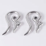 PAIR Stainless Steel Alien Ear Weights Plugs Tunnel Spiral Gauges