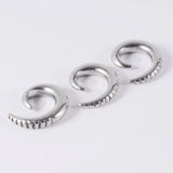 PAIR Stainless Steel Alien Ear Weights Plugs Tunnel Spiral Gauges
