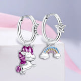 PAMELA 925 Sterling Silver Butterfly Zircon Earrings