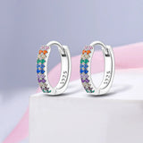 PAMELA 925 Sterling Silver Butterfly Zircon Earrings